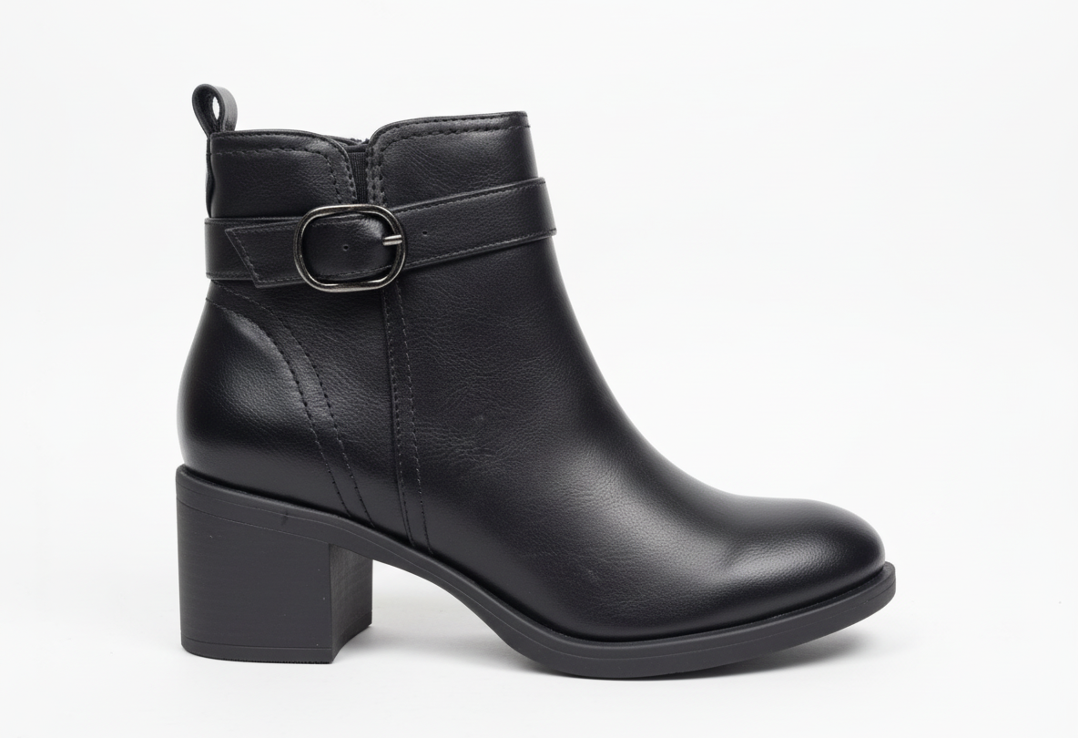 Buckle Detail Ankle Boot