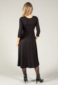 Ribbed Knit Midi Dress