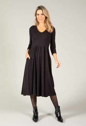 Ribbed Knit Midi Dress