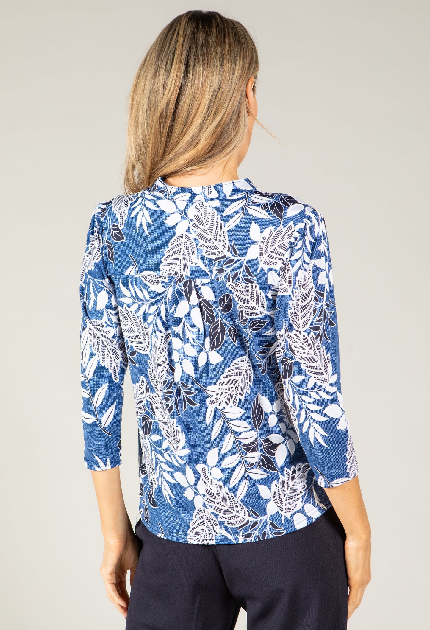 Floral Print V-Neck Blouse