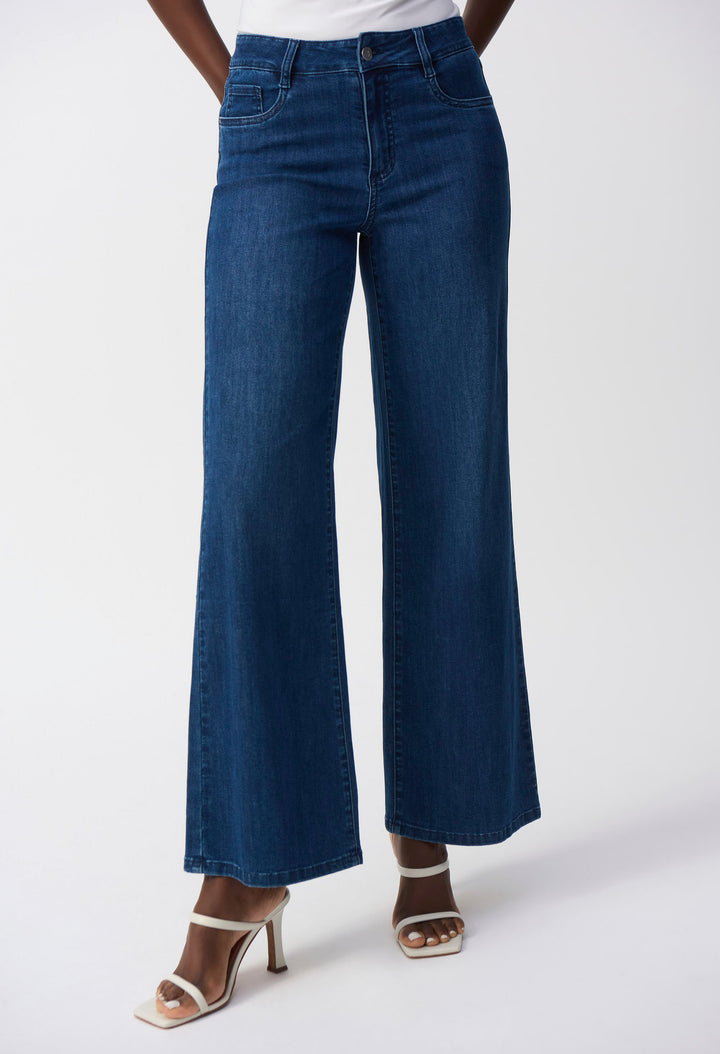 Wide-leg Stretch Jeans