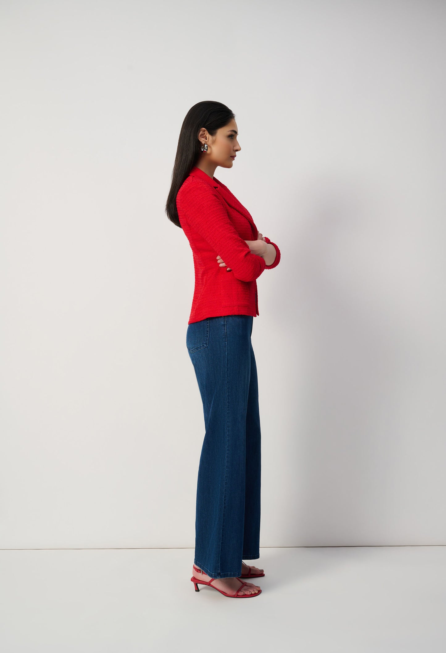 Wide-leg Stretch Jeans