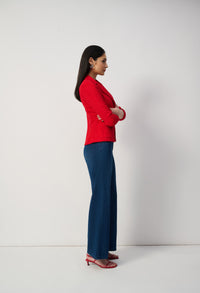 Wide-leg Stretch Jeans