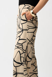 Abstract Mid-Rise Trousers