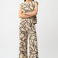 Abstract Mid-Rise Trousers