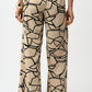 Abstract Mid-Rise Trousers