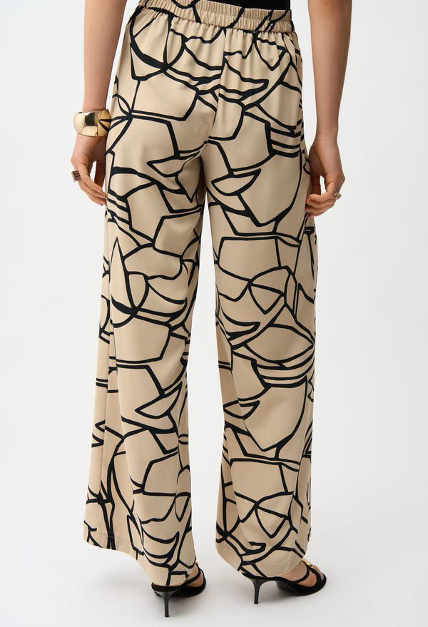 Abstract Mid-Rise Trousers