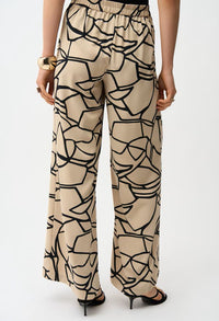 Abstract Mid-Rise Trousers