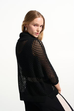 Zipper Closure Relaxed Fit Pullover