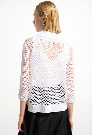 Zipper Closure Relaxed Fit Pullover