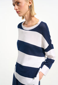 Striped Crew Neck Pullover