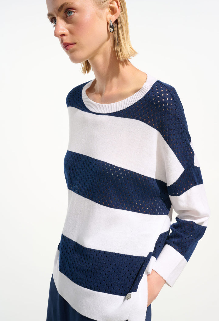 Striped Crew Neck Pullover