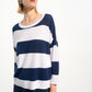 Striped Crew Neck Pullover