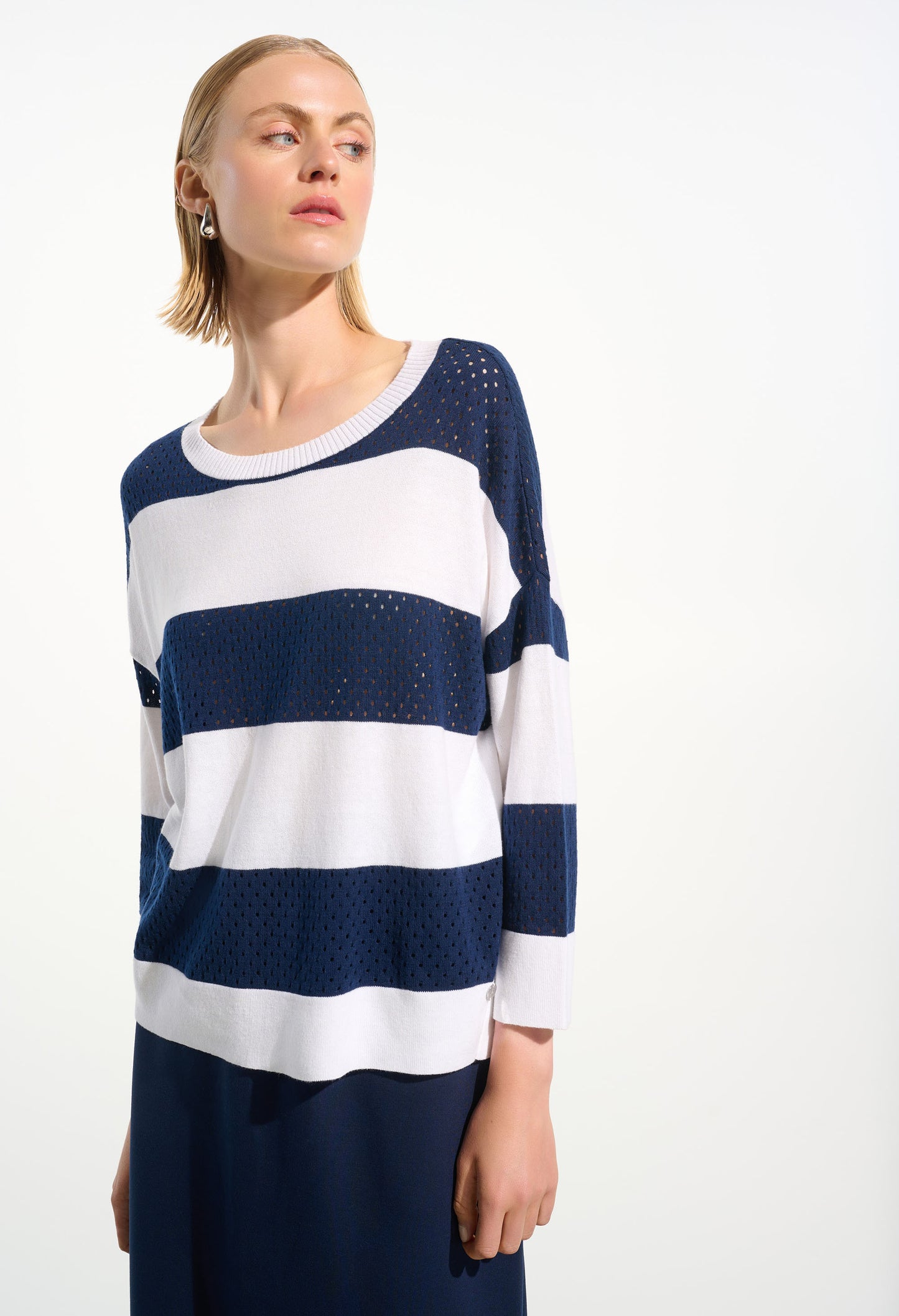 Striped Crew Neck Pullover