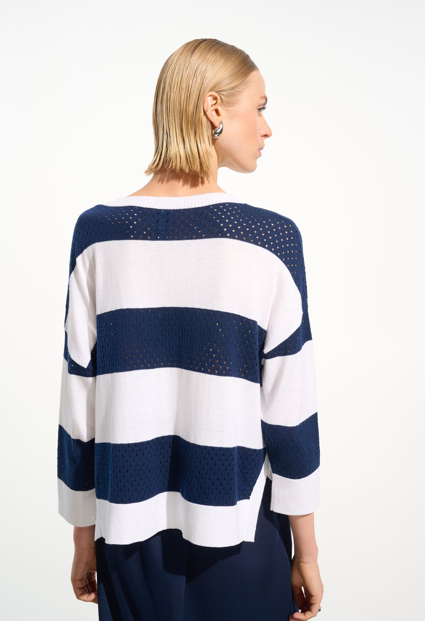 Striped Crew Neck Pullover