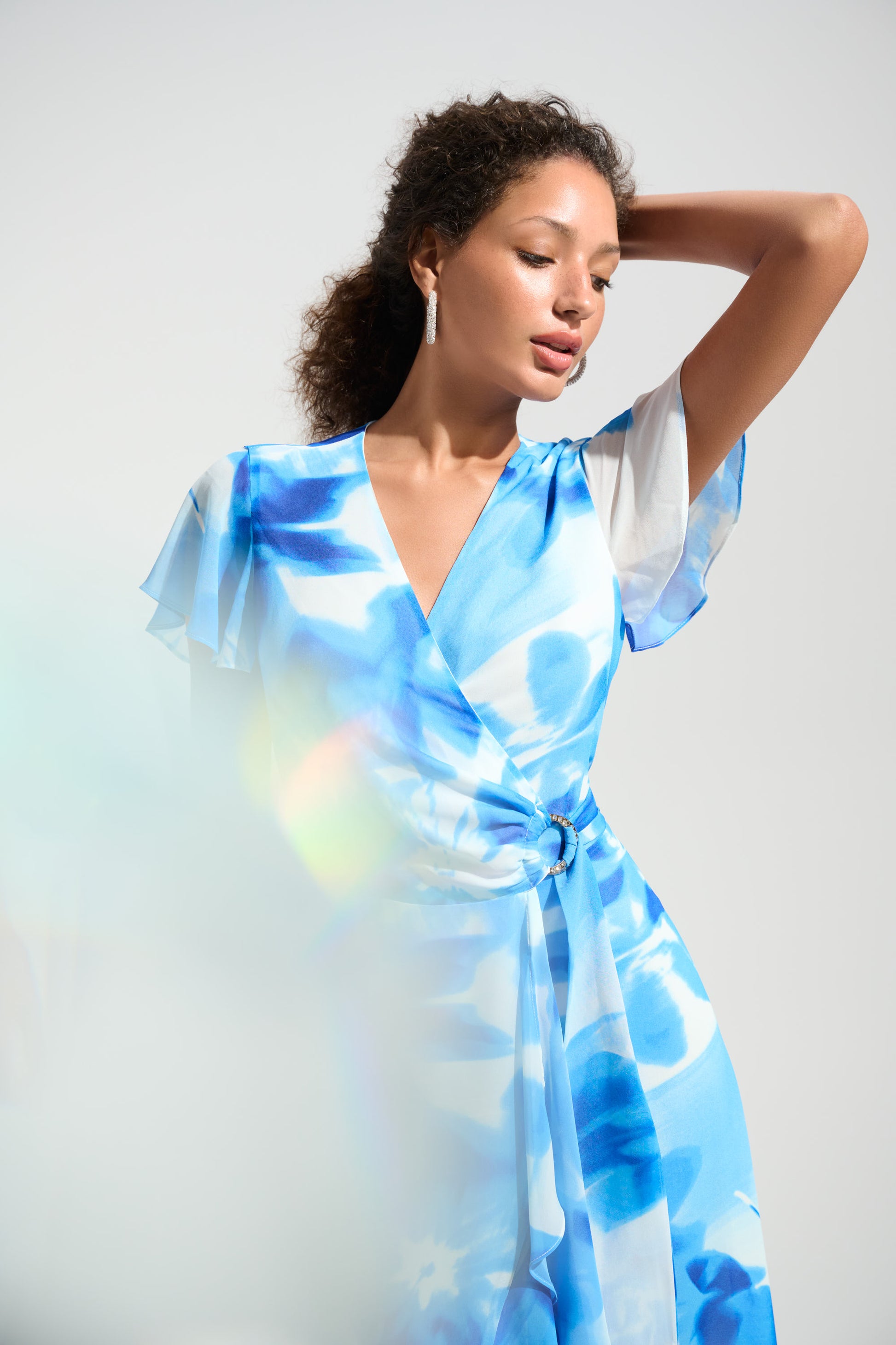 wrap dress with v neck Women's Organic Cotton Ruffle I do provide custom request orders Linen Wrap Dress: Short Sleeve