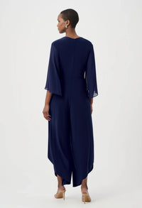Formal Ruched V-neck Jumpsuit