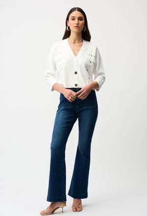 V-neck Chic Button Closure Top