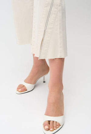 Cropped Mid-rise Trousers