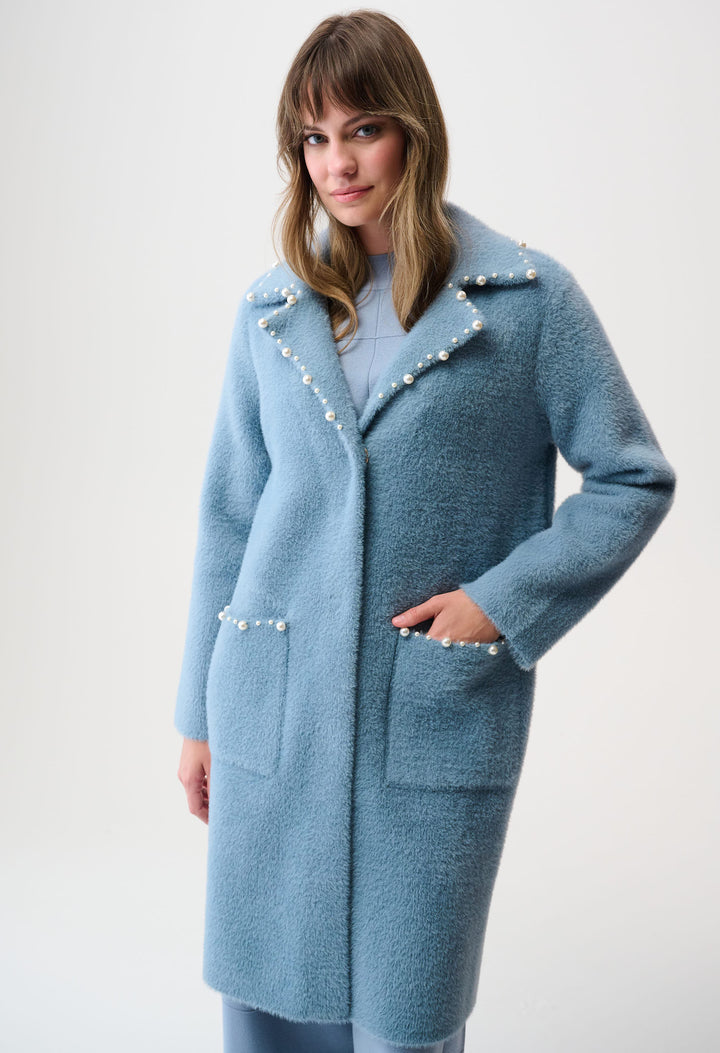 Single-breasted Pearl Coat
