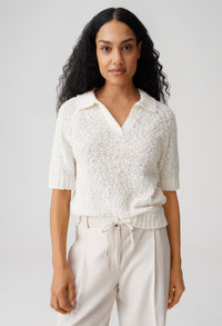 Posilly Short sleeve Boucle knit top