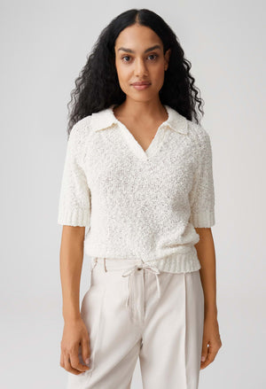 Posilly Short sleeve Boucle knit top
