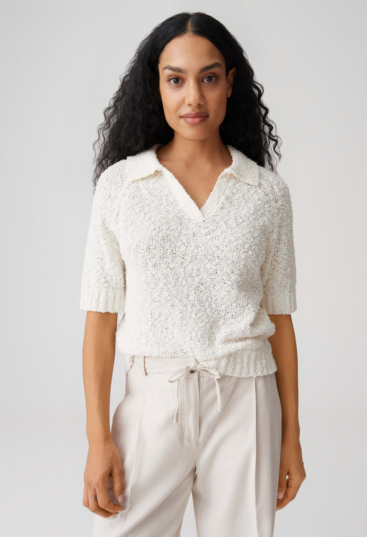 Posilly Short sleeve Boucle knit top