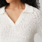 Posilly Short sleeve Boucle knit top