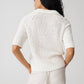 Posilly Short sleeve Boucle knit top