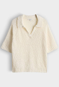 Posilly Short sleeve Boucle knit top