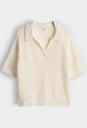 Posilly Short sleeve Boucle knit top