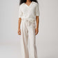 Posilly Short sleeve Boucle knit top