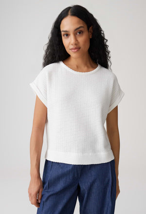 Sishell Honeycomb Knit Top