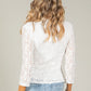 Lace Faux Wrap Top