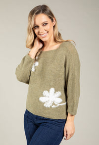 Estelle Winter Flower Knit Jumper
