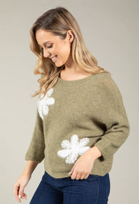 Estelle Winter Flower Knit Jumper