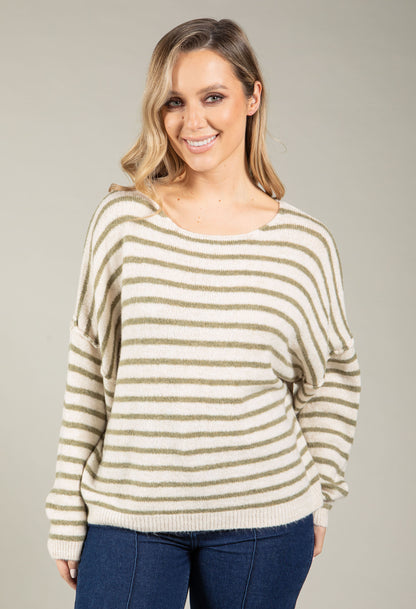 Hazel Striped Knit Jumper