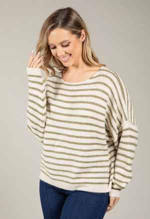 Hazel Striped Knit Jumper