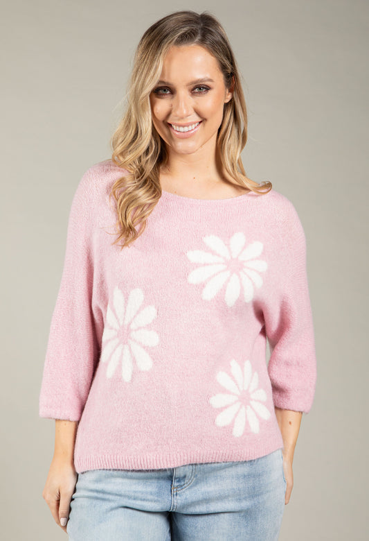 Mary Floral Knit Jumper