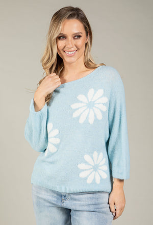 Mary Floral Knit Jumper