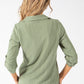 Gold Button Detail Blouse