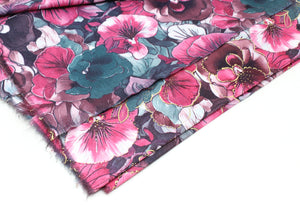 Golden Floral Scarf
