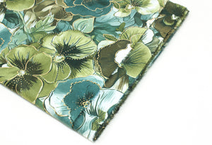 Golden Floral Scarf