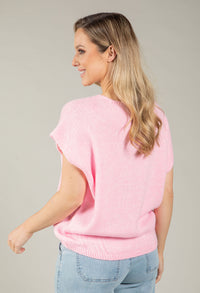 Gold Button Knitted Vest