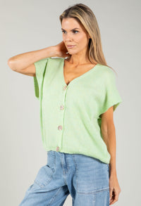 Gold Button Knitted Vest