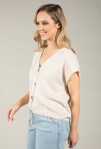 Gold Button Knitted Vest