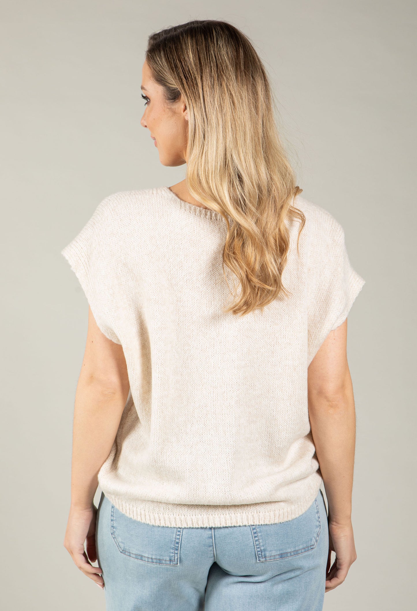 Gold Button Knitted Vest