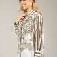 Satin Touch Animal Print Blouse