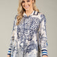 Satin Touch Animal Print Blouse