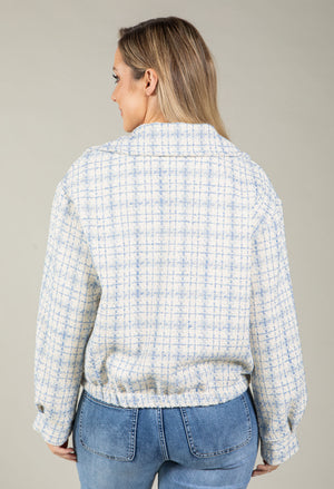 Tweed Zip-Up Jacket